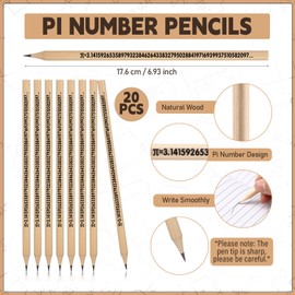 Frienda 30 Sets Math Teacher Gift Math Party favors Teacher Appreciation Gifts Bulk Pi Themed Pencil Mini Notepad Set Back to School First Day of School Classroom Activity Supplies