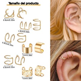 HASTHIP® 12 Piezas Pinzas para Cabello,Accesorios para Trenzas,Broches Clip Sin Perforación Extensiones Dreadlocks y Peinados de Mujer y Niña