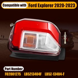 Beenhuco LB5Z13404F Right Passenger Side LED Tail Light Assembly Rear Right Tail Lamp for Ford Explorer 2020-2023 Replace # FO2801275 LB5Z13404F