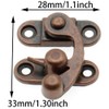 Antique Vintage Lock Clasp Right Latch Hook Hasp,LBTODH 4 Pack