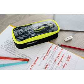 Eberhard Faber Race Car 577575 Empty Pencil Case with Large Main Compartment and Inner Pocket