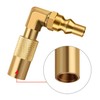 WADEO Low Pressure 1/4 inch RV Quick Connect Elbow Adapter