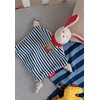 Sigikid Comforter Dog (White with Dark Blue Stripes)