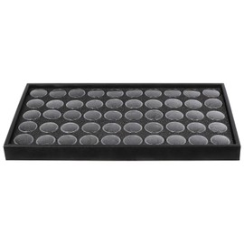 FOMIYES Box für Nail Art, Box, Perlen, Edelsteine, Koffer, Zubehör, Halterung für Nagelablage, Behälter mit Pailletten, Nägel, Diamanten, Stickerei, Box, Schwarz , 37.5x20.5cm