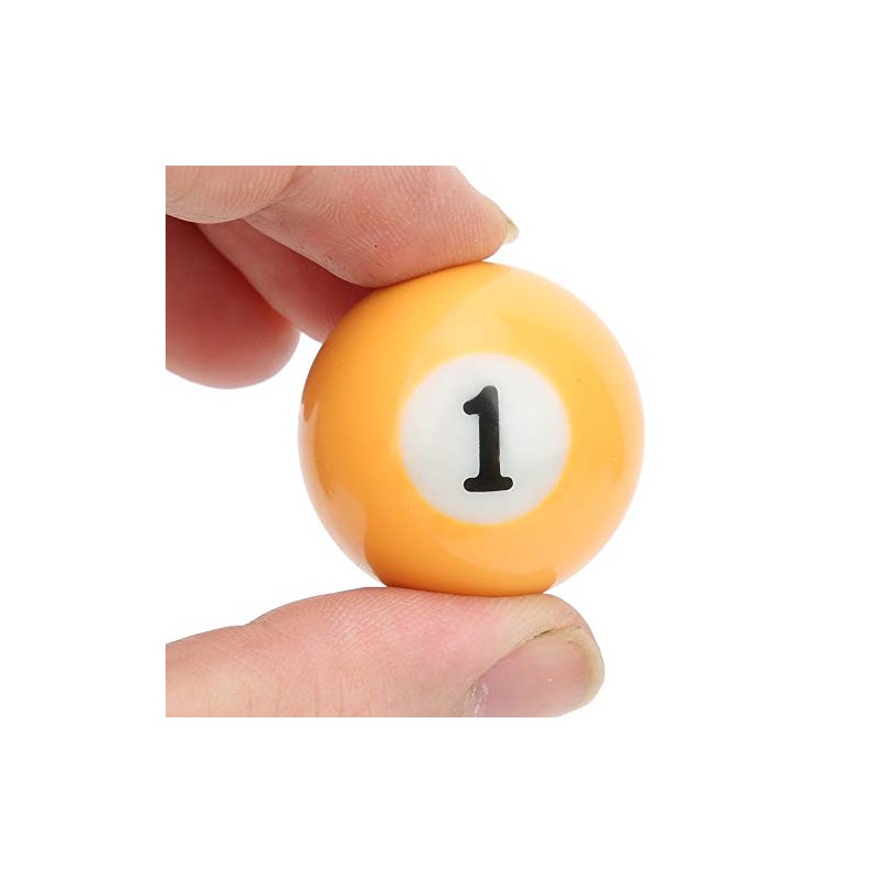 GOTOTOP 16PCS 32MM Mini Pool Ball Billiard Set,Resin Kids Pool
