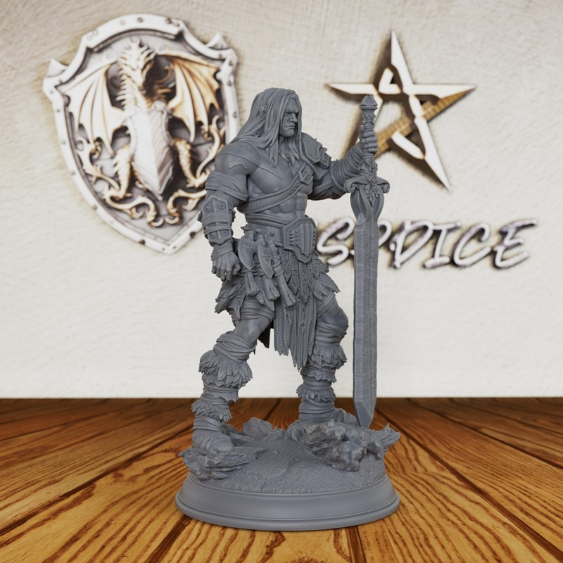AUSPDICE 32mm Goliath Barbarian Command The Battlefield with a Massive