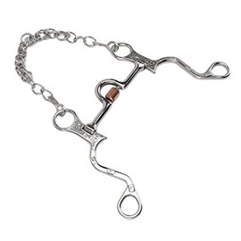 aqxreight Snaffle de Boca de Caballo de Acero Inoxidable, Duradero y Cómodo, Fácil de Usar, Mantener a los Caballos de Morder, Gran