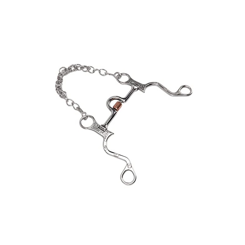 aqxreight Snaffle de Boca de Caballo de Acero Inoxidable, Duradero
