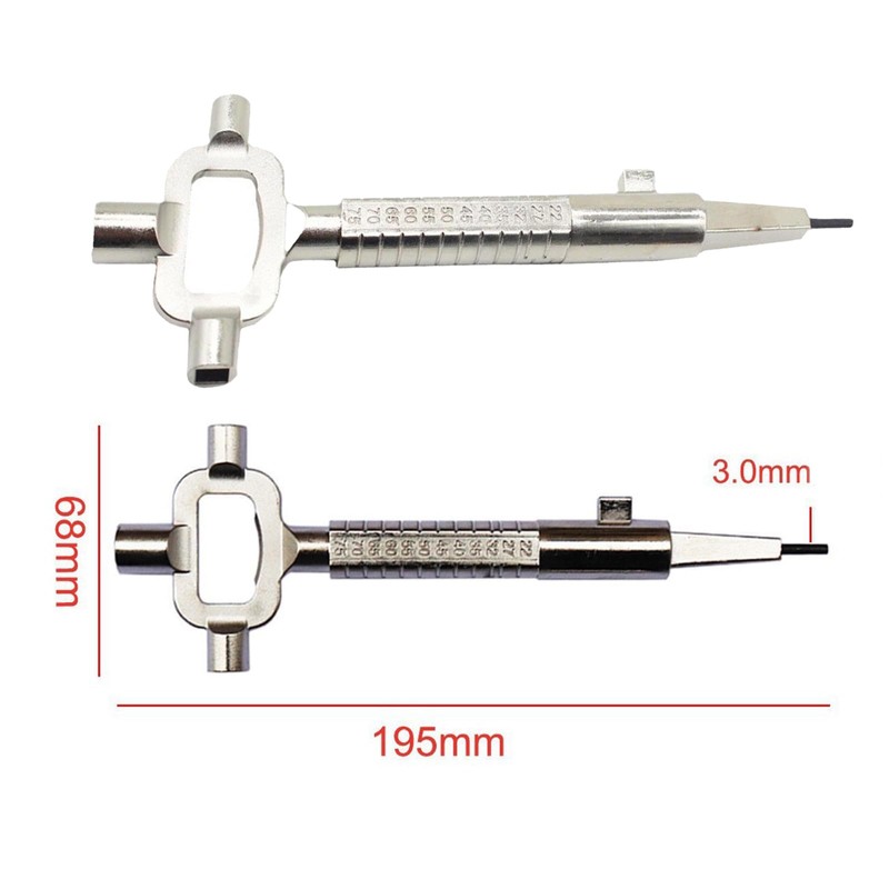 Hinapan 1 Piece Architect Key with Measuring Scale, Universal Construction