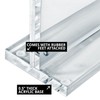 Azar Displays 104778 Slim Deluxe Acrylic Block Frame 8.5” x