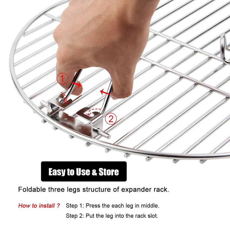 Mydracas Grill Expander Rack Stack Rack Expansion Grilling Rack Stainless