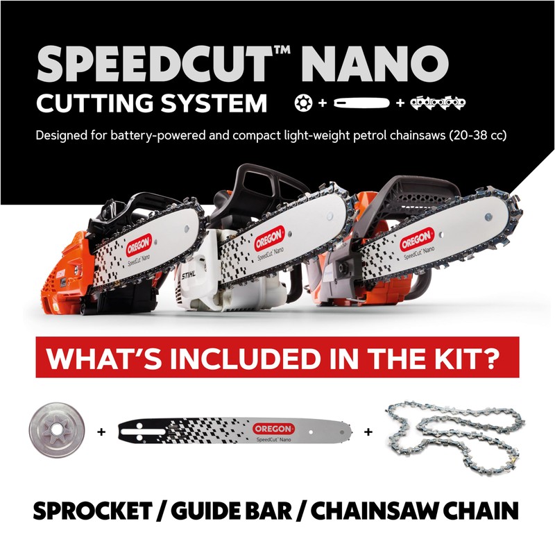 Oregon SpeedCut Nano Saw Chain Retrofit Kit, 51 Drive Chain