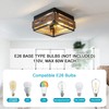 Mayful Flush Mount Ceiling Light, Rustic Ceiling Light Fixture with