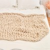 Ruankenshop Knitted Blanket Chunky Knit Throw Chunky Knitted Blanket Knit