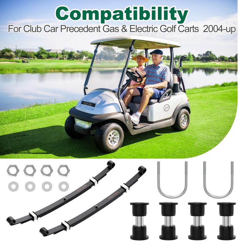 10L0L Golf Cart Heavy Duty 4-Leaf Rear Leaf Spring Kit