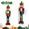 Szhhrxi 2024 Nutcracker Figure, 2 Large Wooden Nutcracker Christmas Figures,