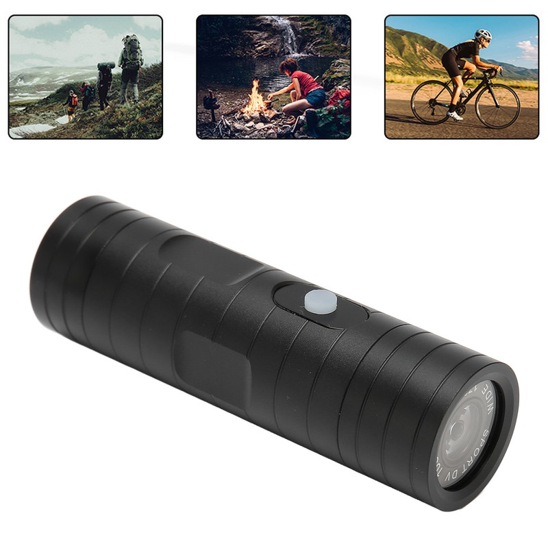 Bike Helmet Camera Video Recorder with LED Light HD 1080P