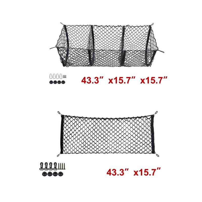 x xotic tech 2pcs Trunk Bed Cargo Net, Stretchable Double-Layer