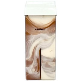 Waxee Roll on wax roller wax cartridge 100ml, 6pcs Waxee DUO wax refill+ 100pcs waxing strips (DUO- Cappuccino)