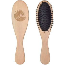 'Tsunami Ocean Wave' Wooden Hairbrush (HA00051972)