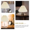 Hemobllo Pleated Lampshade, Small Lampshades, Fabric Lampshade, Table Lampshades for