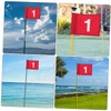 Abaodam 2Pcs Portable Golf Target Flags Lightweight Durable Training Flags