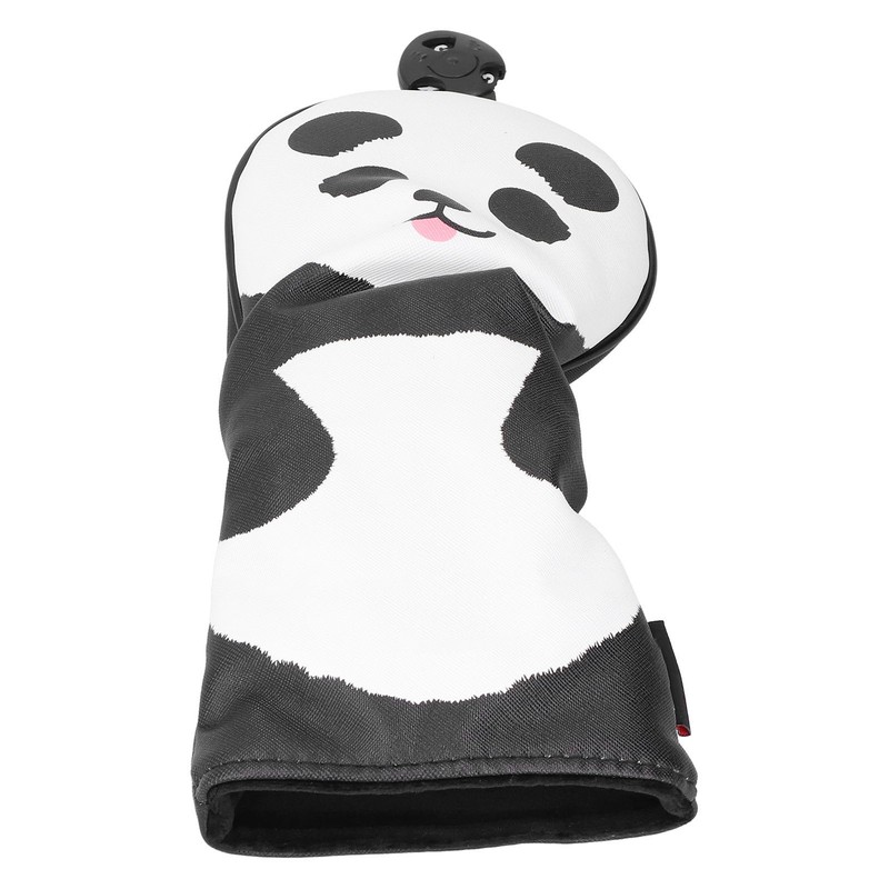 PU Leather Golf Wood Head Covers Waterproof Cartoon Thicken Plush