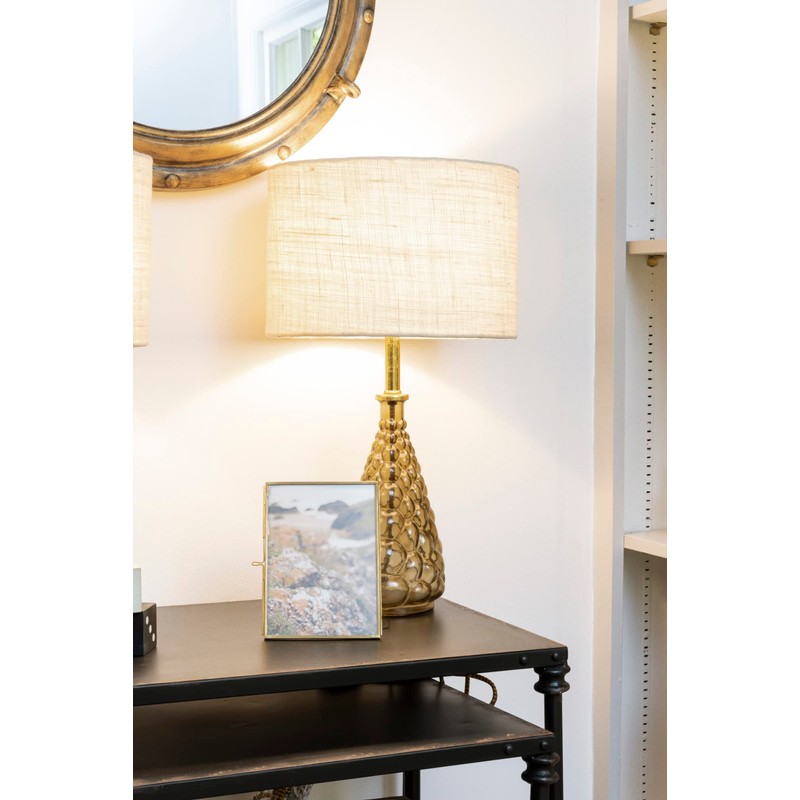 Creative Co-Op Brass & Glass Photo Frame with Gold Finish