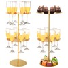 Yoande 2 Tier Metal Wine Glass Rack Countertop Wine Glass