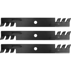 INEEDUP 3pcs Deck Mower Blades for GY20569 Fit for John Deere S2554 1999-2001 GT2554 2002 325 335 345 425 445 GS25 GS35 GS45 GS75 F725 HD45 HD75 G100 for Sabre 2254HV 2354HV 2554HV S2554,54 inch