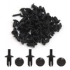 uxcell 40pcs 5mm Dia Hole Plastic Rivets Mudguard Fastener Retainer