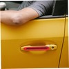 Mobestech 4pc Car Door Handle Protector Stickers Reflective Scratch Resistant