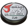 Daiwa J-Braid 8 Braid 0.22mm, 17,0kg/27,5lbs, 150m dark green