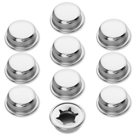 10 PCS 3/8" Push on Pushnut Caps - 3/8" Spring Steel Push Nut Axles Cap, Axle Cap Nut Spring Steel, Truck Nuts Push Nut Axles Caps Washer Cap for Hand Trucks, Lawn Carts, Rolling Bins