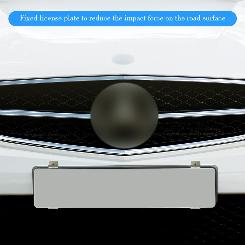 2Pcs Trailer Number Plate Clips, GLADFRESIT Stainless Steel License Plate