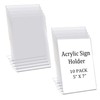 5×7in Sign Holder 10pcs, Acrylic Sign Holder, L Shape Clear
