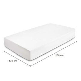 King size Fitted Sheet for Size 160x200 cm in White Microfiber Bottom Fitted Sheet Deep Pocket 12 inch (up to 30cm) in Soft Brushed Microfiber Fabric Easy Care Shrinkage and Fade Resistant