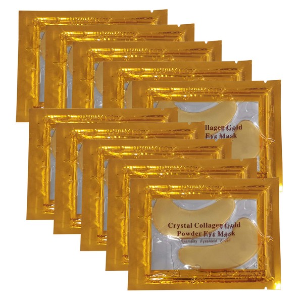 Vandarllin24K Gold Powder Gel Collagen Under Eye Masks Sheet Patch, Remove Bags,Dark Circles &Puffiness,Reduce Wrinkle,Moisturising,Hydrating,Uplifting Whitening,for Blackheads (30 Pairs)