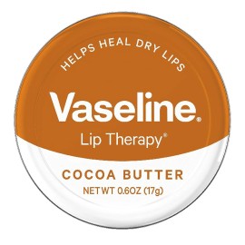 Vaseline Lip Therapy Balm Tin, Cocoa Butter, 0.6 oz Ounce
