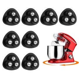 Wopanxye 8 Pack Self Adhesive Castor Wheels, Small Ball Casters Wheel, 360° Swivel Mini Roller Stick-on Pulley Sticky Slider for Kitchen Appliance Small Furniture Trash Can Craft Storage Box Toy Bin