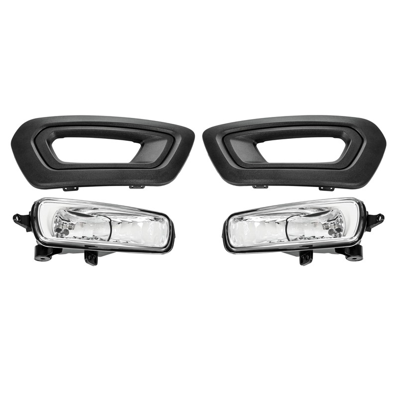 HECASA Fog Light & Bezel Compatible with 2020-2023 Ford Transit