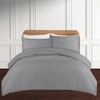 Apex Furnishings Single Duvet Cover Set Soft Microfibre Silver Bedding