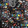 Science Party Supplies, Includes Plates, Tablecloth, Cups, Straws, for Boy
