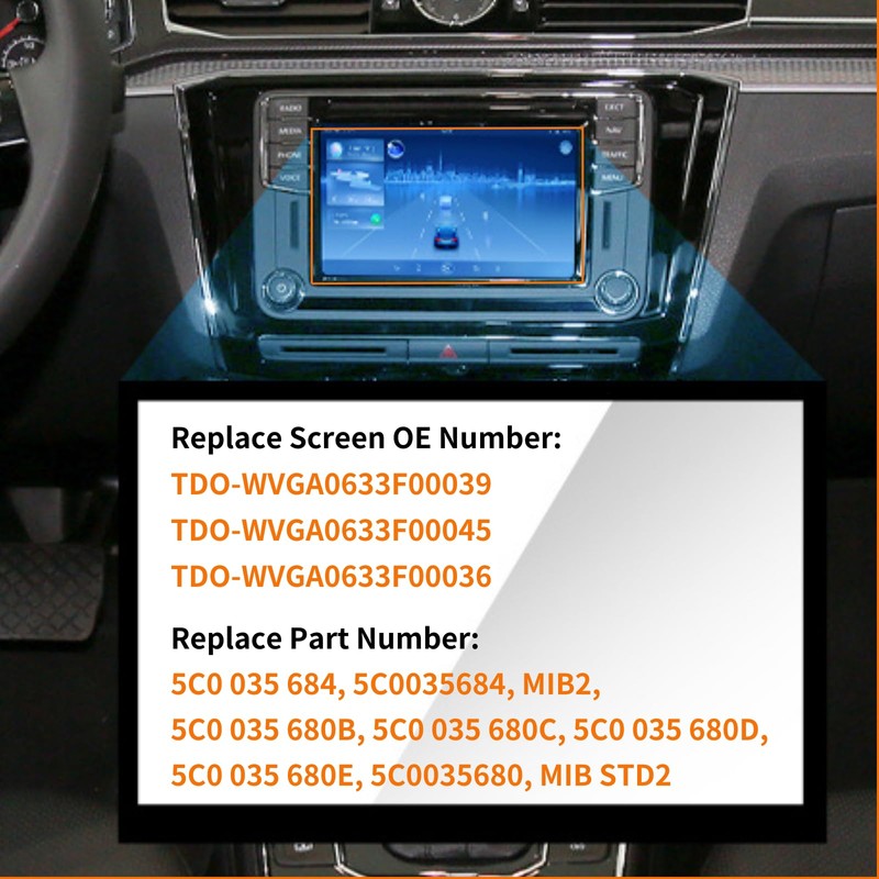 Kixfwpy 6.5" Touch Screen Replacement for 2016 2017 2018 2019
