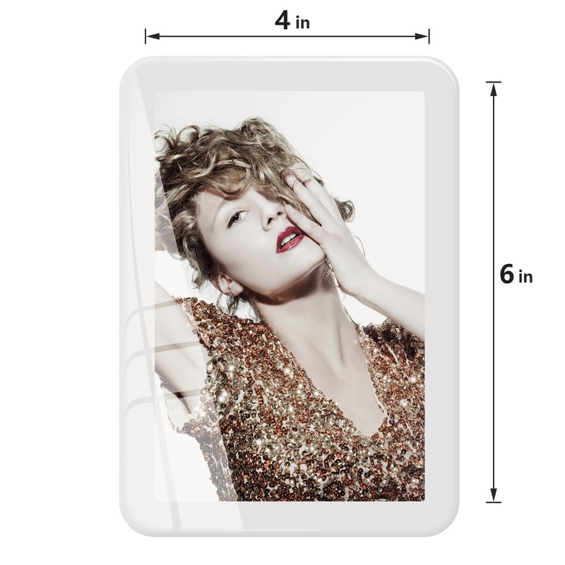 Bluesun 4x6 picture frame white, picture frames glass, hanging picture