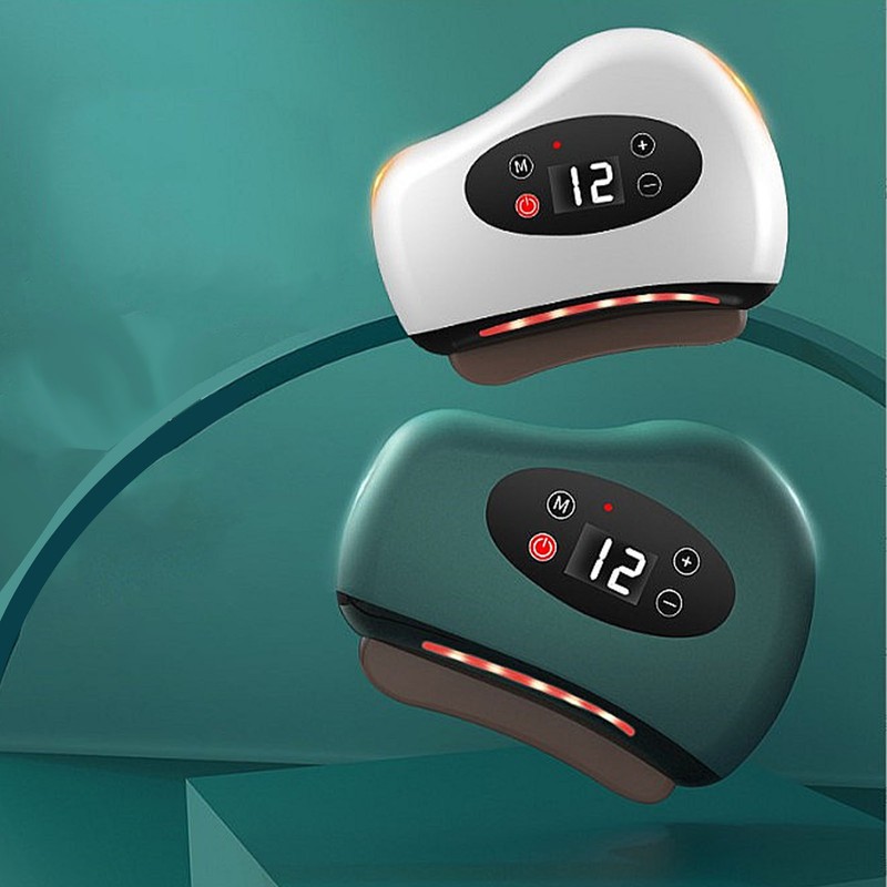 Electric Gua Sha Massager 12 Vibration Heating Gears Constant Temperature