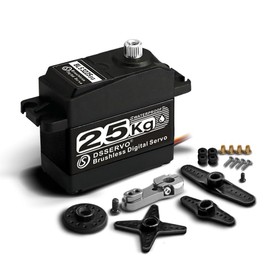 ANNIMOS 25kg/0.05s Brushless RC Servo Fast Steering Motor Digital Full Metal Gear Waterproof 180 Degree