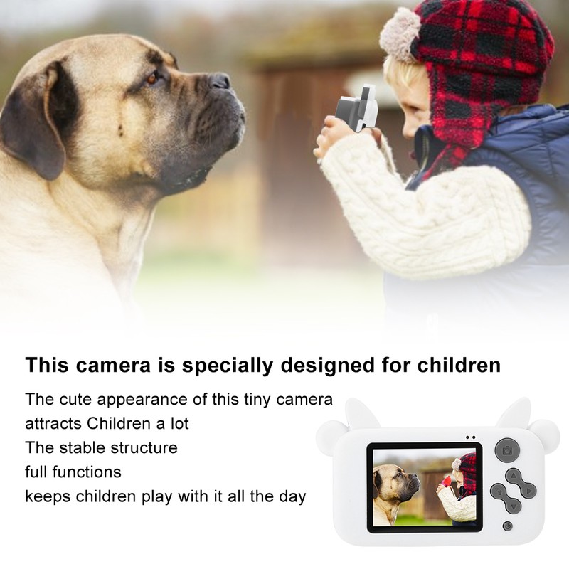 TLXKC103 Cow High Definition Children's Toy Camera Orange Birthday Gifts