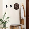 Fcimu 4 PCS Rustic Cowboy Hat Rack for Wall, Metal