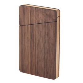 Dropfree Portable Business Card Holder for Men and Women, Business Card Holder for Business Gifts, Portable, Walnut Wood